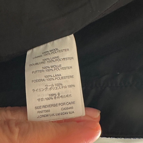 J. Crew Women's Zip Pencil Skirt Size 6 Black Wool - Picture 9 of 9